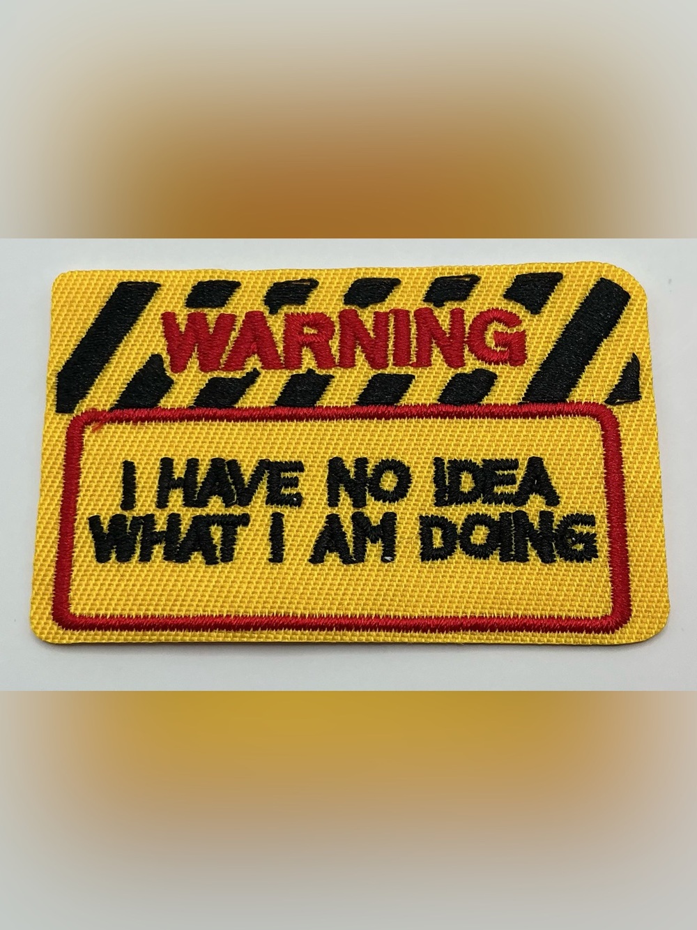 EMBROIDERED IRON OR SEW ON PATCH WARNING I HAVE NO IDEA WHAT IM DOING